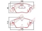 Pastilha de Freio Dianteira AUDI A1 1.4 TFSI 12... - A1 S SPORTBACK 12... - AUDI A3 SPORTBACK TFSI 4C 03... - AUDI S3 2.0 12... - Q3 2.0 16V TFSI 11.