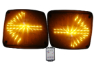 SINALIZADOR DIRECIONAL COM 2 LUMINARIAS