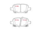 Pastilha Freio Traseiro Cruze LT 1.4 | LTZ 1.4 2017 2018 2019 2020 2021 2022 2023