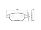 Pastilha de Freio Dianteira Sistema Bosch AirCross C3 Picasso C4 DS3 2008 207 208 307 2010 até 2020