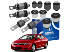 Kit 12 Buchas Suspensão Traseira Sampel New Civic 07 até 16
