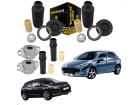 Kit Amortecedor Coxim Batente Dianteiro Axios Citroen C4 Peugeot 307 + Coxim Batente e Coifa Traseiro