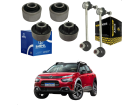 Kit 4 Bucha Bandeja Leque Citroen C4 Cactus Sampel + Bieleta