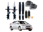 Amortecedor Dianteiro e Traseiro Hyundai ELANTRA 2011 2012 2013 2014 2015 2016+KIT COXIM Batente e Coifa