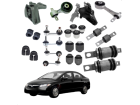 Kit 4 Coxim Motor New Civic Manual+Kit Buchas Suspensão G8 2007 2008 2009 2010 2011