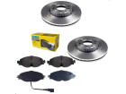 Disco de Freio Dianteiro + Pastilha Dianteira Audi A3 Golf Jetta Fremax 9 Furos