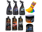 Kit De Limpeza Estética Automotiva Completo Cera Shampoo Pretinho Revitalizador Hidratada Couro