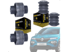 Kit 4 Buchas da Balança Leque Bandeja Dianteira Renault Kwid 2017 2018 2019 2020 2021 2022