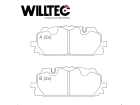 Pastilha de Freio Dianteiro Audi A4 2016 até 2022 Willtec