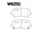 Pastilha de Freio Traseiro Azera 2012 até 2020 Willtec