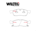 Pastilha de Freio Dianteiro Durango 2013 até 2015 Willtec