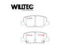 Pastilha de Freio Willtec ASX 2014 até 2022