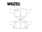 Pastilha de Freio Traseiro Civic 2017 até 2023 Willtec