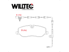 Pastilha de Freio Dianteiro ES300 1991 até 2004 Willtec