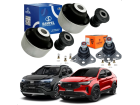 Kit 4 Buchas + Pivo da Bandeja LEQUE Fiat Pulse Fastback