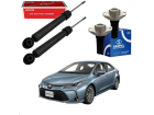 Amortecedor Corolla Hibrido GRS KYB Traseiro + Kit Coxim Bat