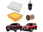 Kit de Filtro (Revisão) Wega Toro Renegade 2016 A 2021 1.8 16V